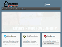 Tablet Screenshot of championrestorationexperts.com